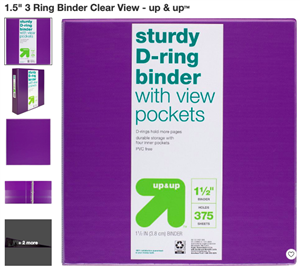 Purple 1.5 binder